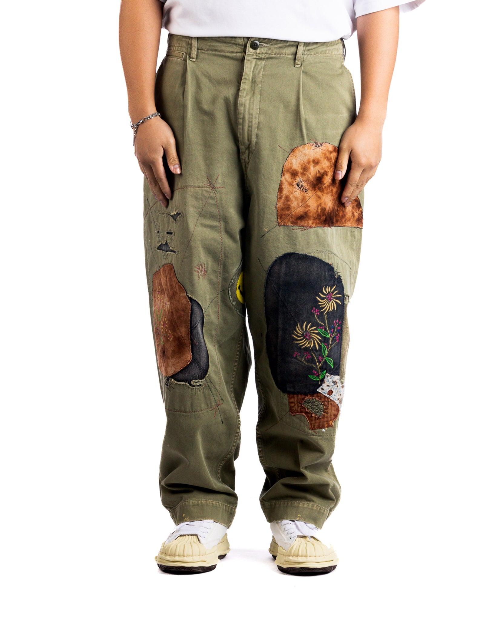 Kapital Katsuragi High Waist Neem Pants 'Khaki'