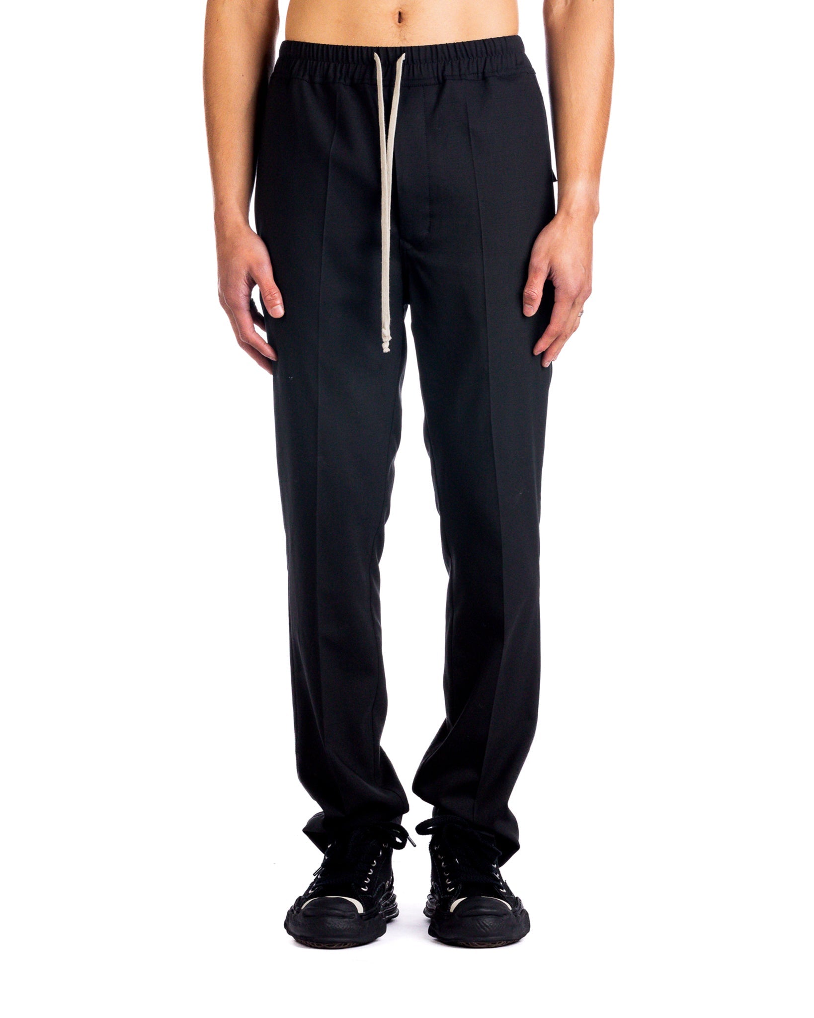 Rick Owens Drawstring Slim Track Pants 'Black'