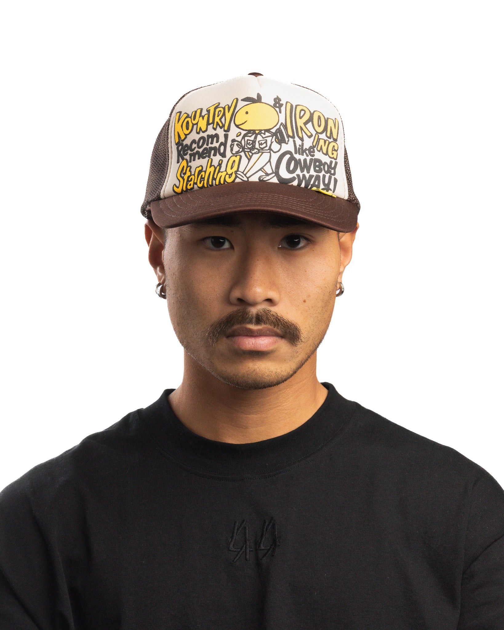 Kapital Kountry Dirty Shrink Track Cap Kountry 'Kinari/Brown