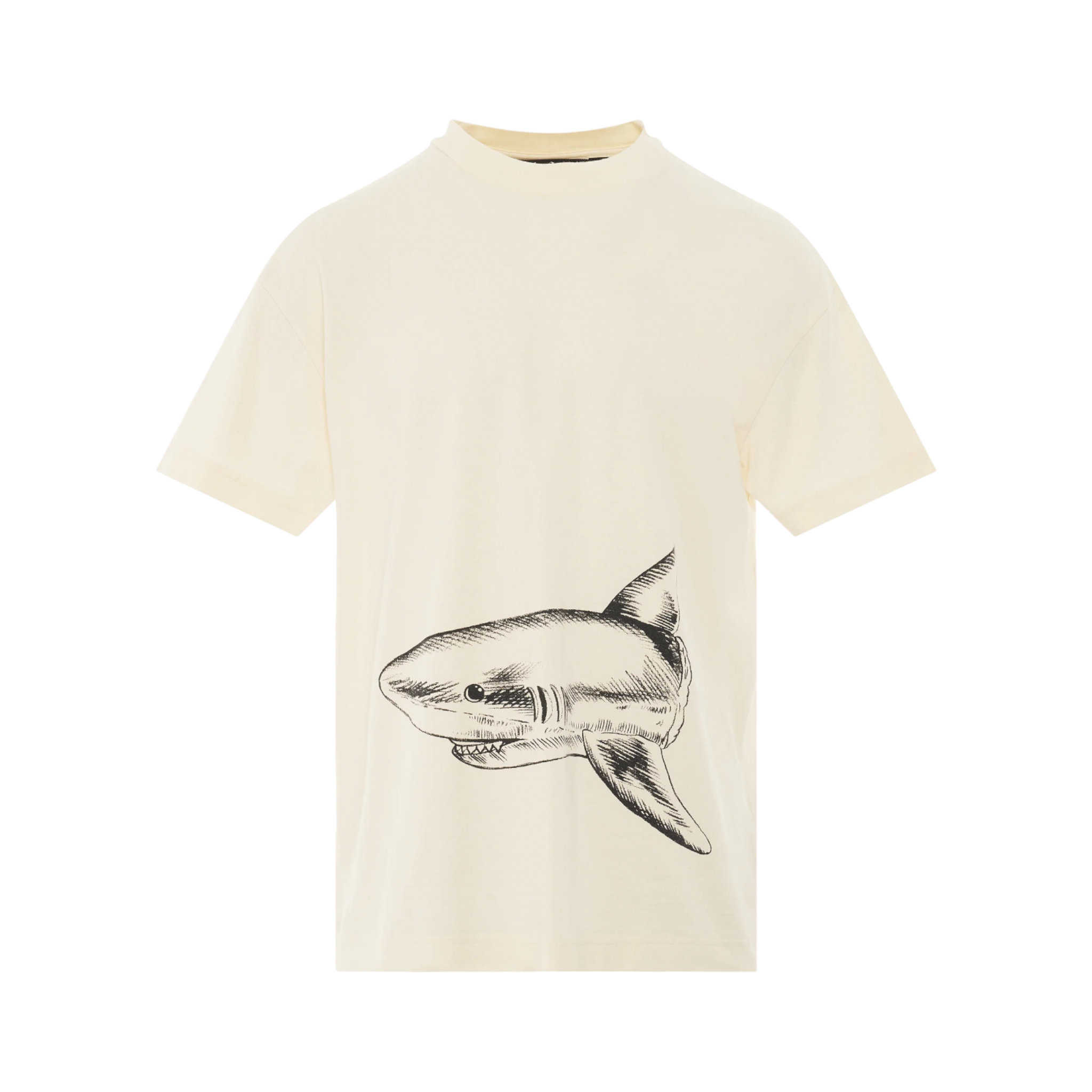 off white shark shirt