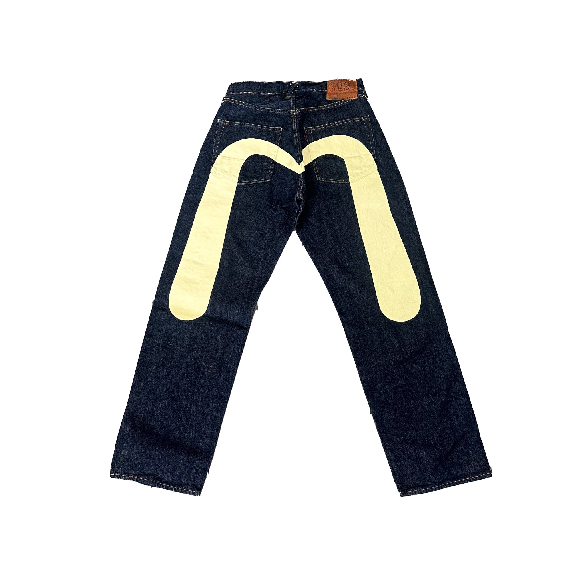 Evisu Denim Jean Lot 2000 no.2 M Logo 'Cream'