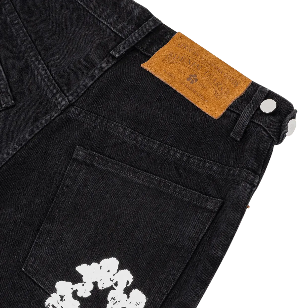 Denim Tears Cotton Wreath Jean Shorts in Light Wash | Iconic Denim Tears Cotton Wreath Jean Shorts in Light Wash | Iconic