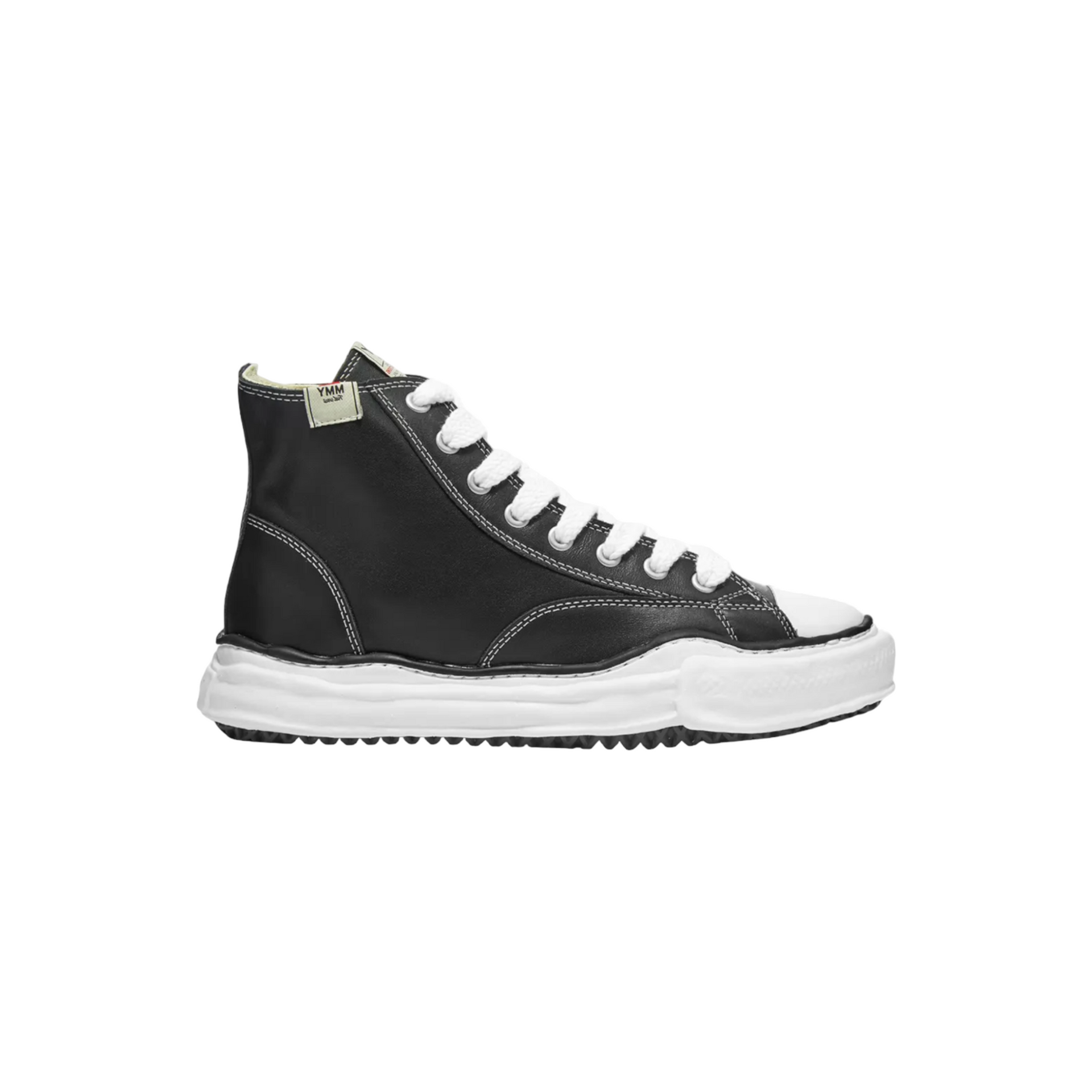 Maison Mihara Yasuhiro Original Sole Leather Hi-Top Sneaker 'Black'