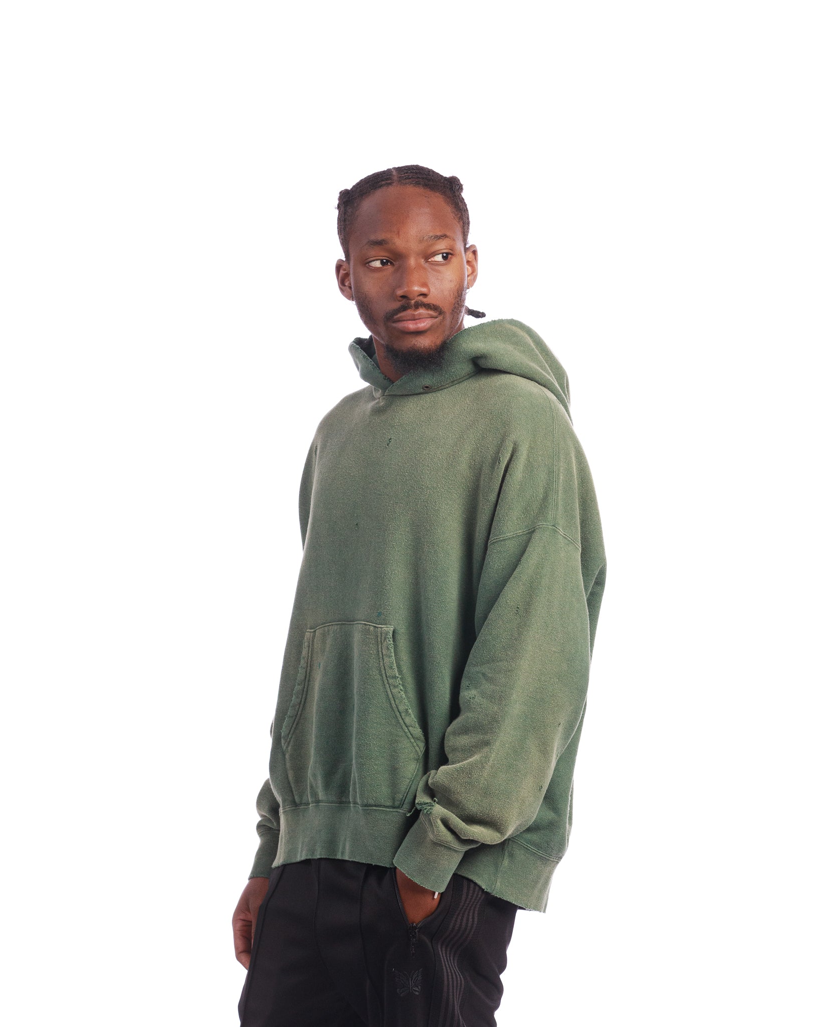 Visvim AM Plus PO Crash Hoodie 'Green'