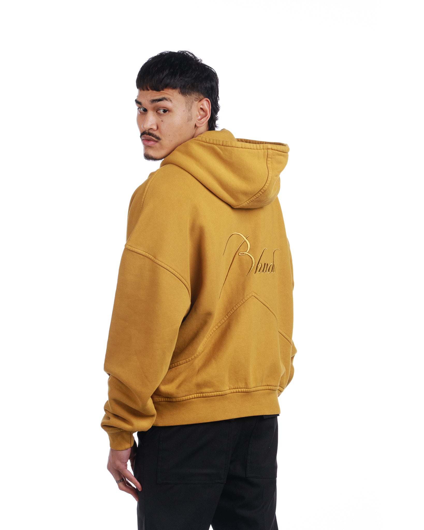 Yellow hot sale zipper hoodie