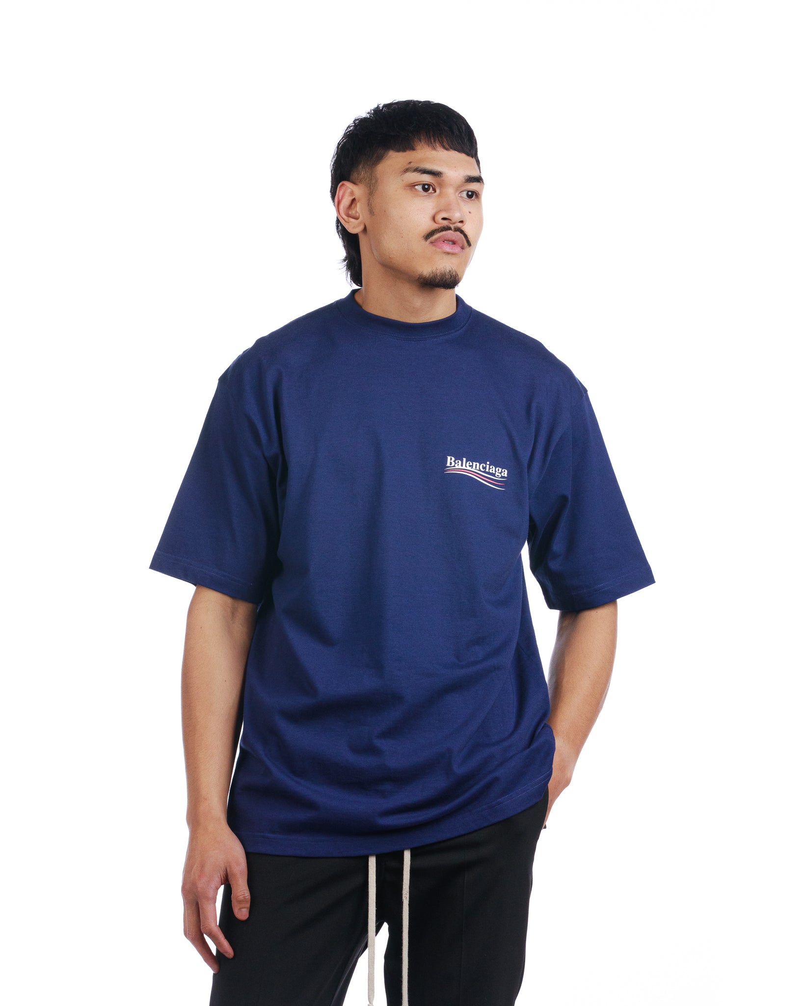 Balenciaga t shirt blue best sale