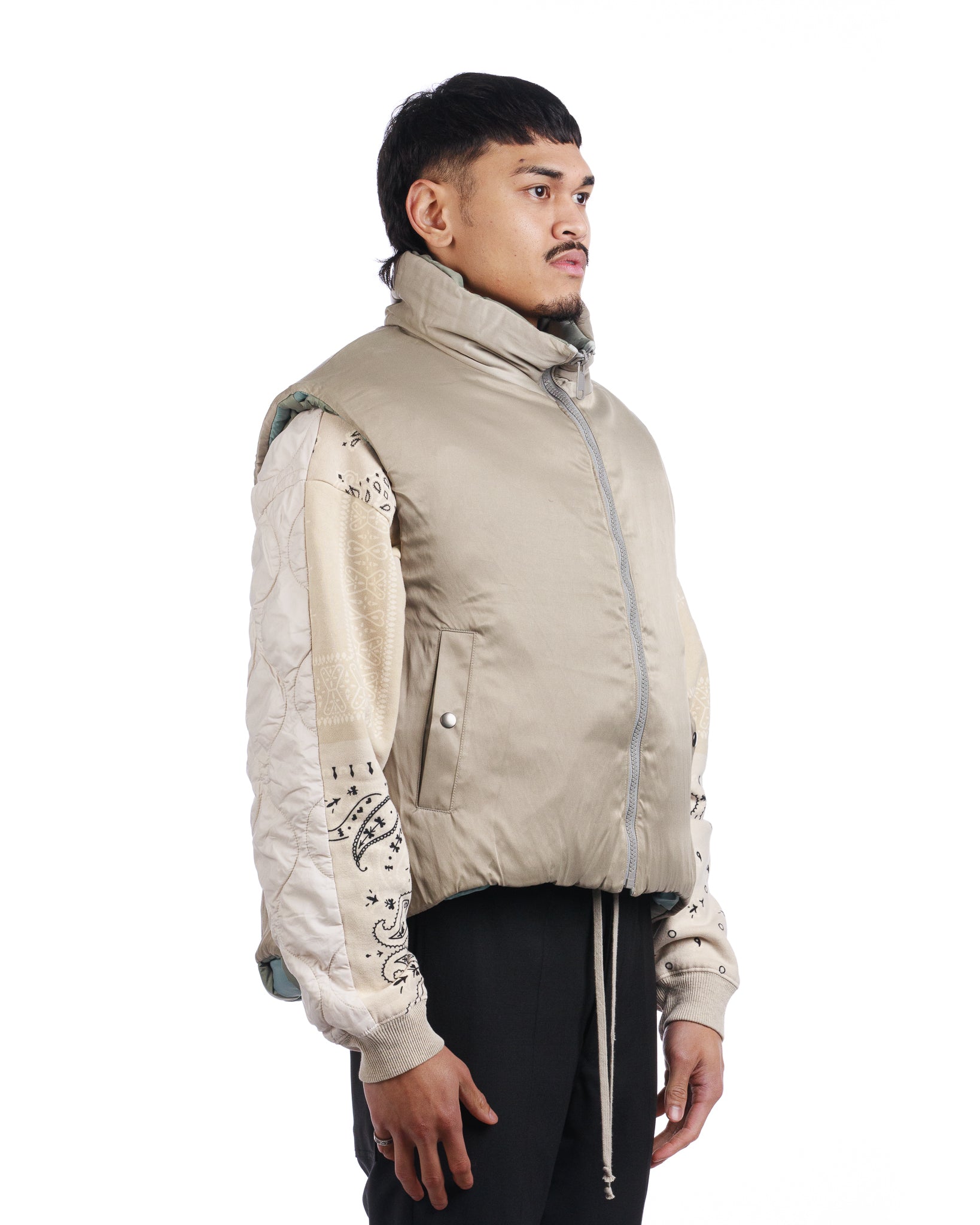 Kapital Nylon Keel Weaving Vest 'Grey'