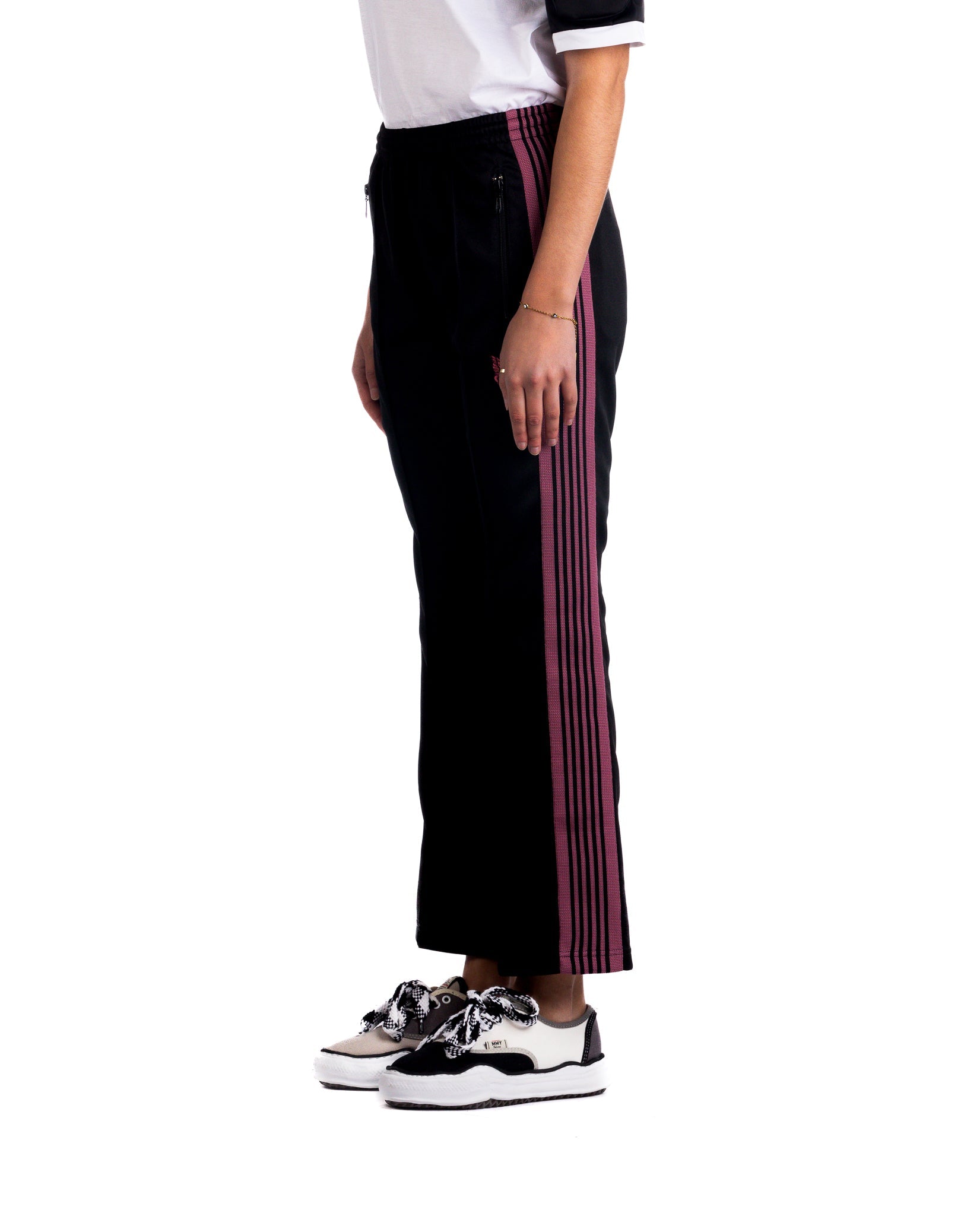 Black pink best sale track pants