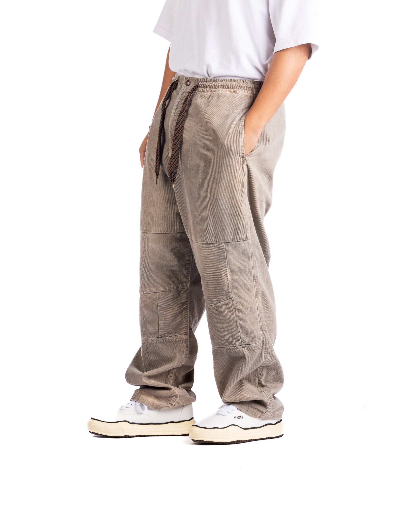 Kapital 14W Corduroy Easy Pants 'Light Grey'