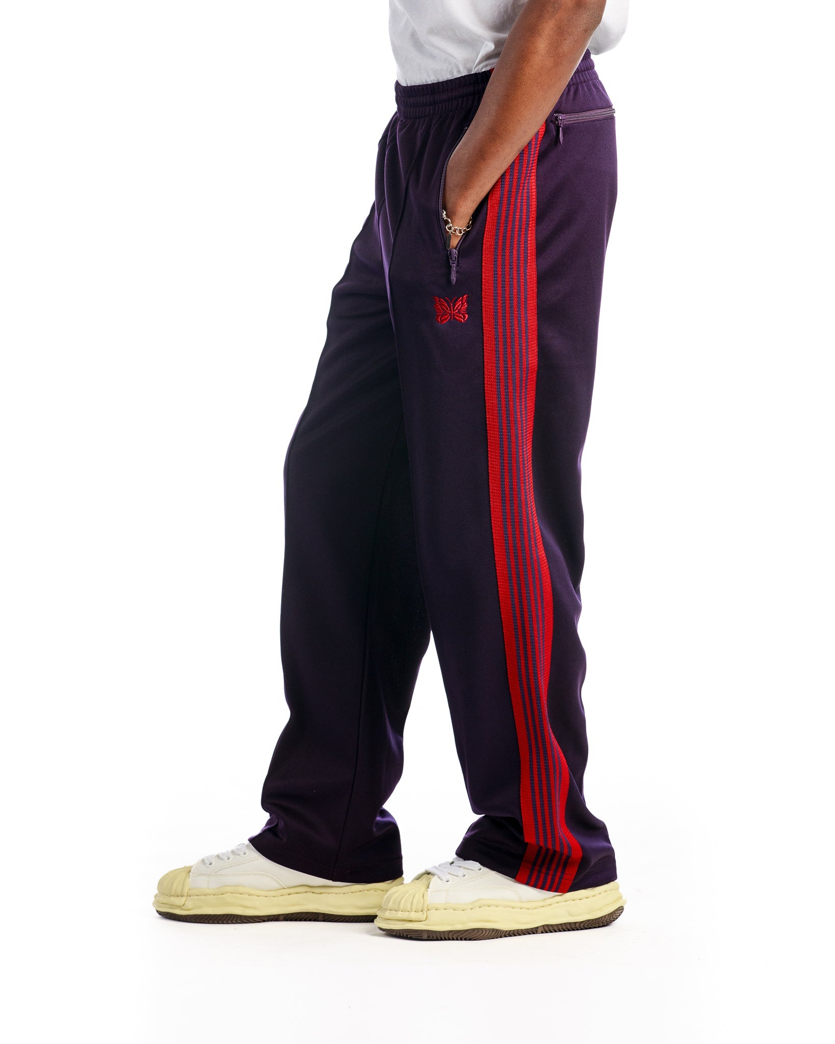 Needles Track Pants Narrow Poly Smooth 'Purple/Red'