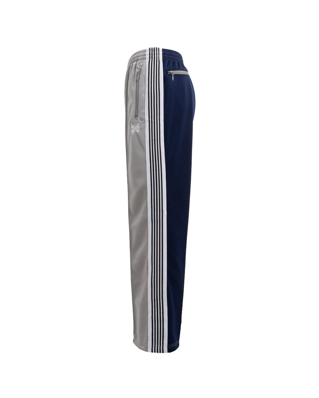 Needles x EmptyRoom Track Pants Poly Smooth 'Navy/Grey'